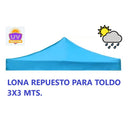 Lona Carpa Repuesto Filtro Uv Para Toldo Araña 3x3 + Calipso