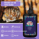 Resina Uv Transparente 500g Secado Rápido Ideal Joyería Color Ultra Transparente
