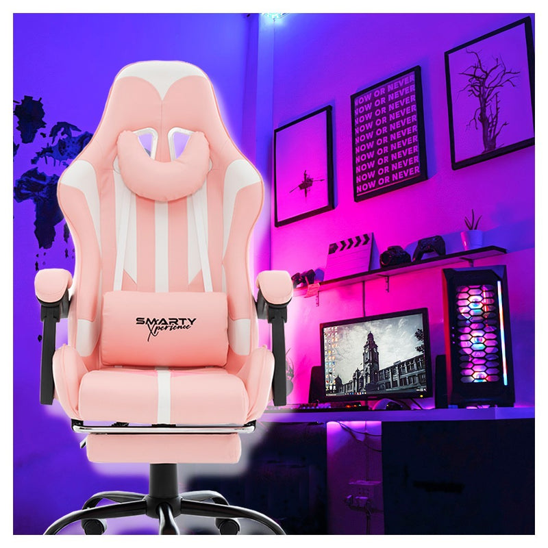 Silla Gamer Smarty Xperience Rosada