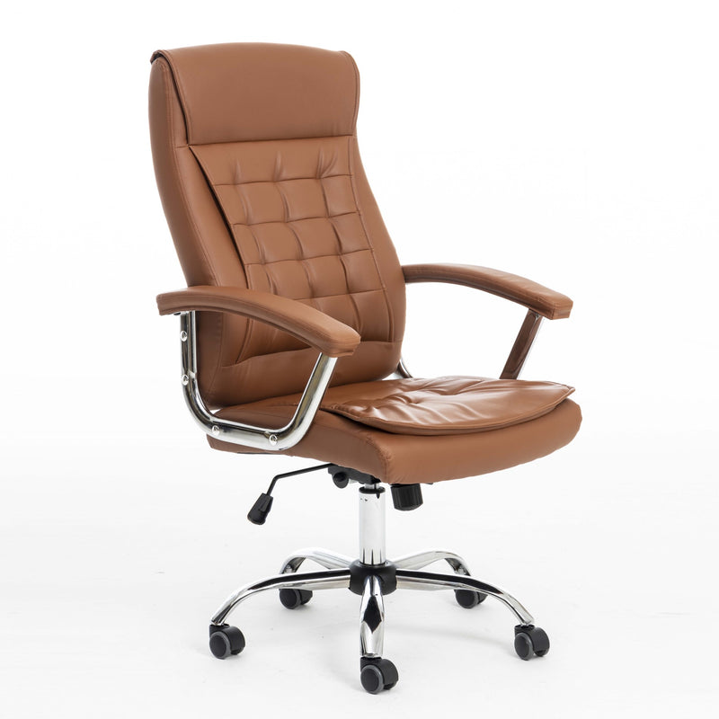 Silla De Oficina Ejecutiva Profesional Cafe Ergonomic Smarty