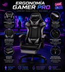 Silla Gamer Smarty Vector Ergonomica Reclinable y Reposapies colores