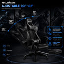 Silla Gamer Smarty Vector Ergonomica Reclinable y Reposapies colores