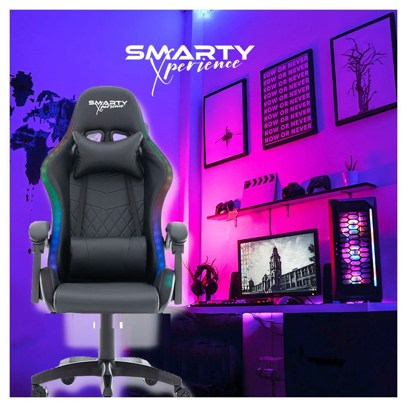 Silla Gamer RGB Smarty Xperience Neg / Armada Sin Caja