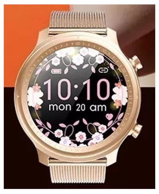 Reloj inteligente smartwatch Q1 Dorado Metal Llamadas