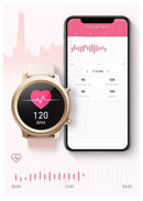 Reloj inteligente smartwatch Q1 Dorado Metal Llamadas