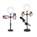 Aro de Luz LED  6" 2 Soportes Teléfono + Base Micro