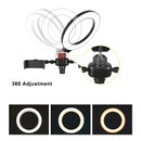 Aro de Luz LED  6" 2 Soportes Teléfono + Base Micro