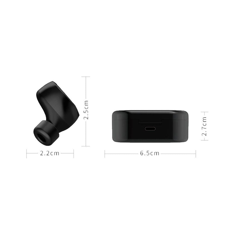 Audifonos Inalambricos TW80 Bluetooth 5.0 Negro