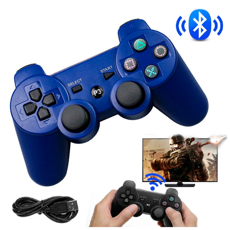 Control Joystick Para Ps3 Dualshock Inalambrico  Azul