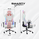 Silla Gamer RGB Smarty  Blanco / Armada Sin Caja