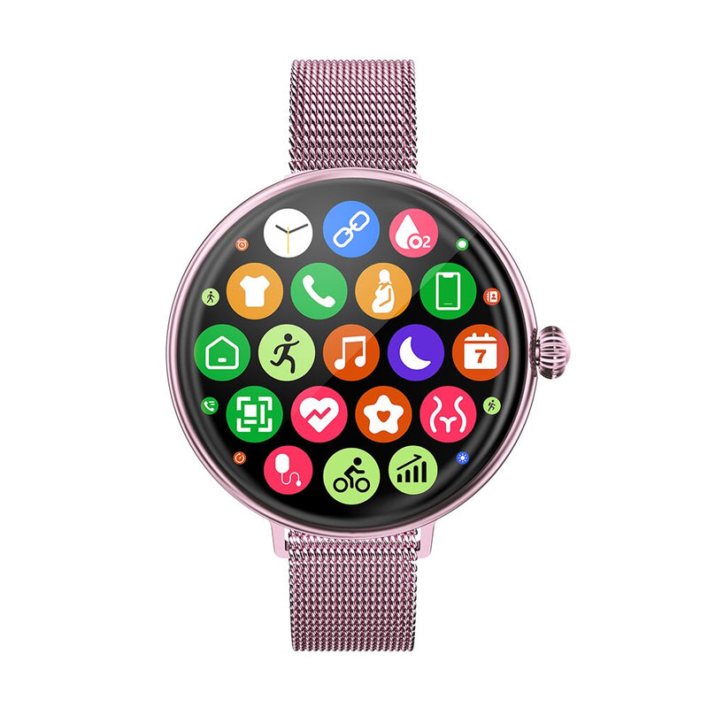 Reloj inteligente Smartwatch UP9 rosado metal