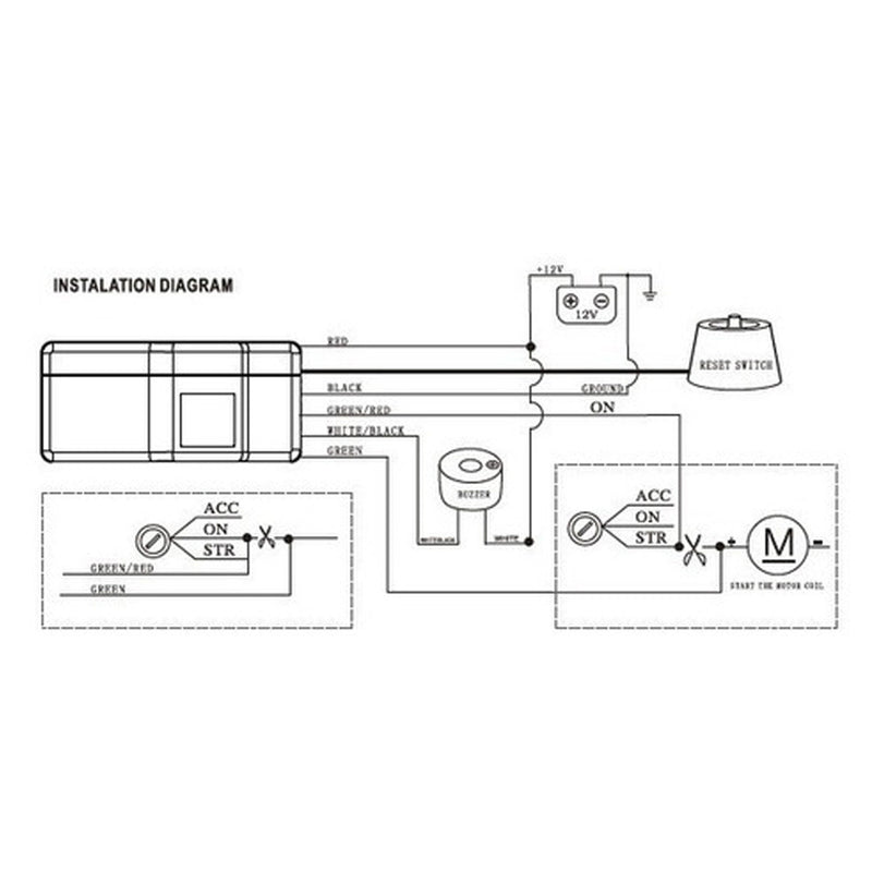 Kit Combo Alarma Bluetooth SBA104 + Inmovilizador SSI01