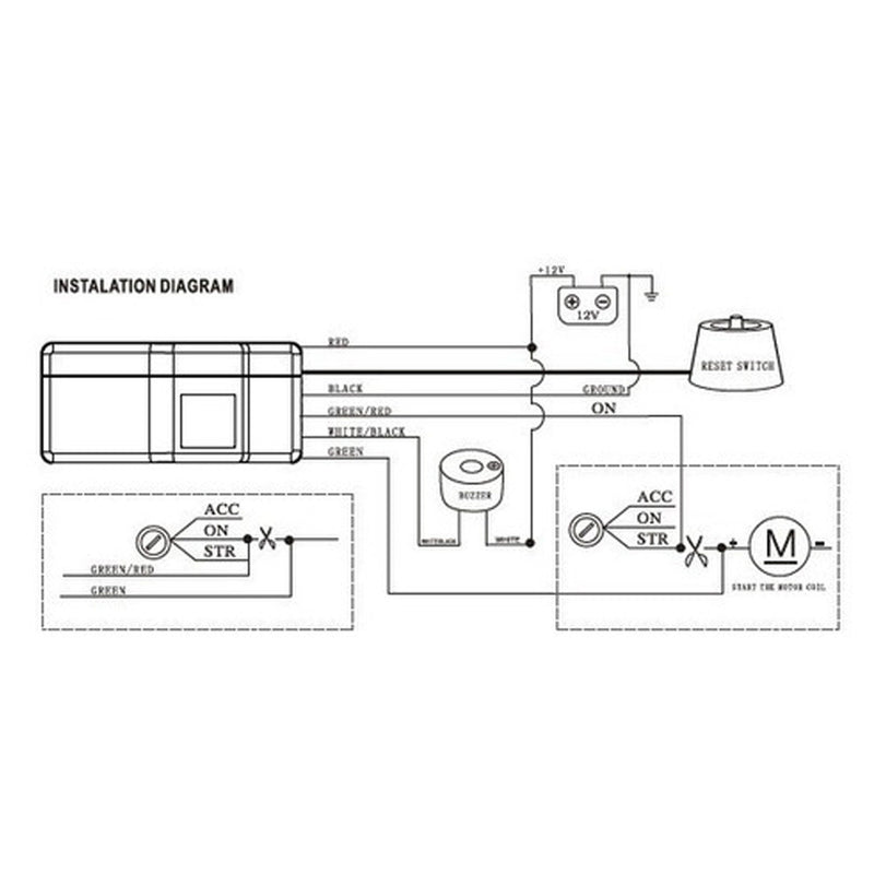 Kit Combo Alarma Codigo Variable SCV03 + Inmovilizador SSI02