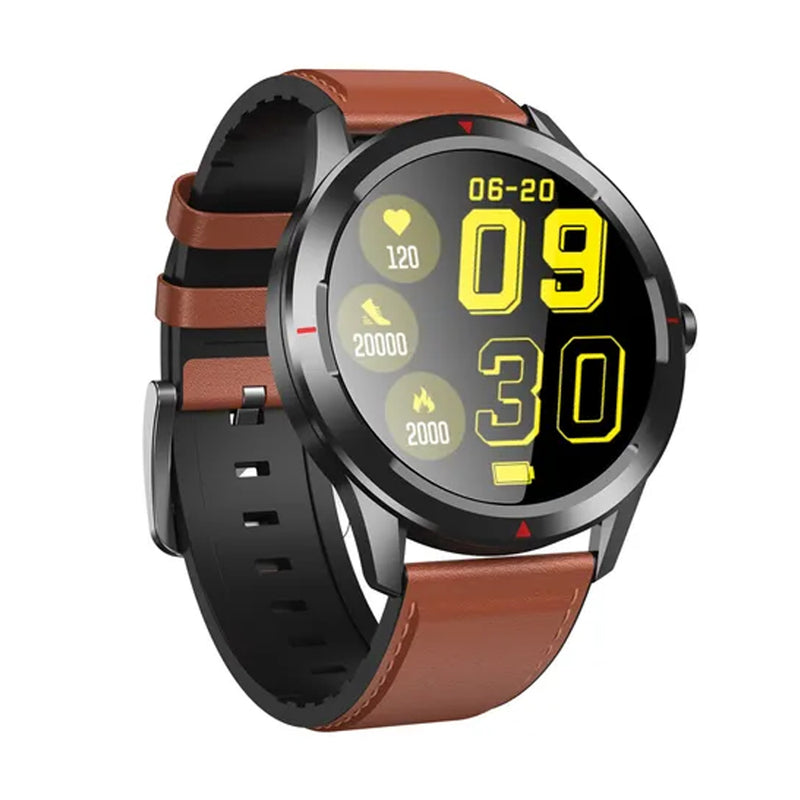 Reloj inteligente Smartwatch Q29 negro / café