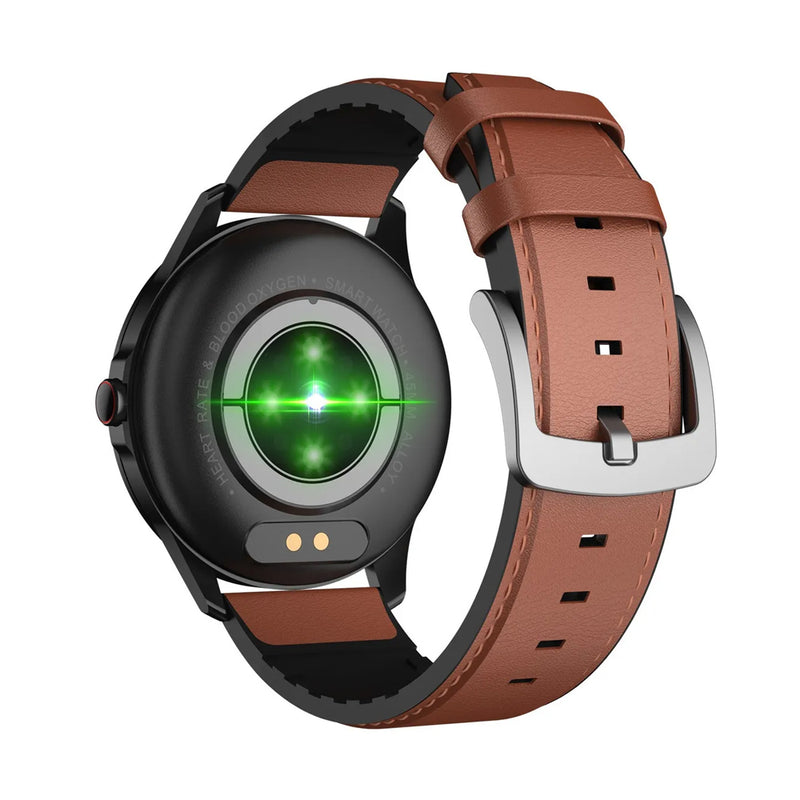 Reloj inteligente Smartwatch Q29 negro / café