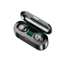 Audifonos Inalambricos F9 1 TWS Negro Power Bank