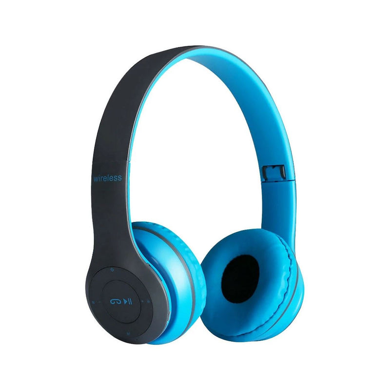 Audifonos Bluetooth P47 FM TF Microfono Azul