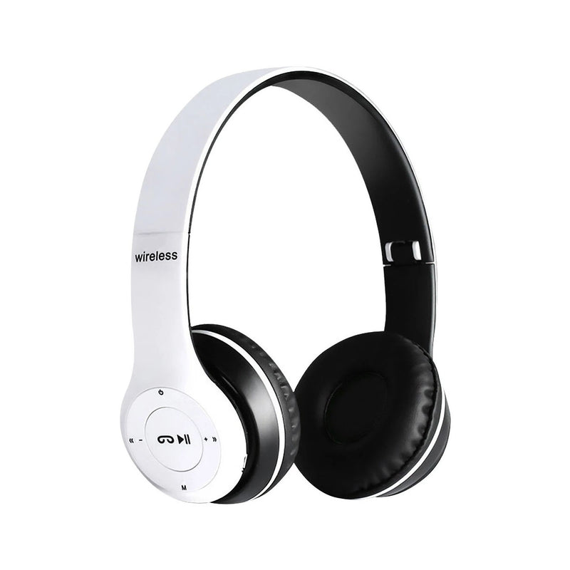 Audífonos Bluetooth P47 FM-TF Micrófono Blanco