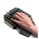 Kit Teclado 1 Mano + Mouse Gamer para PC RGB