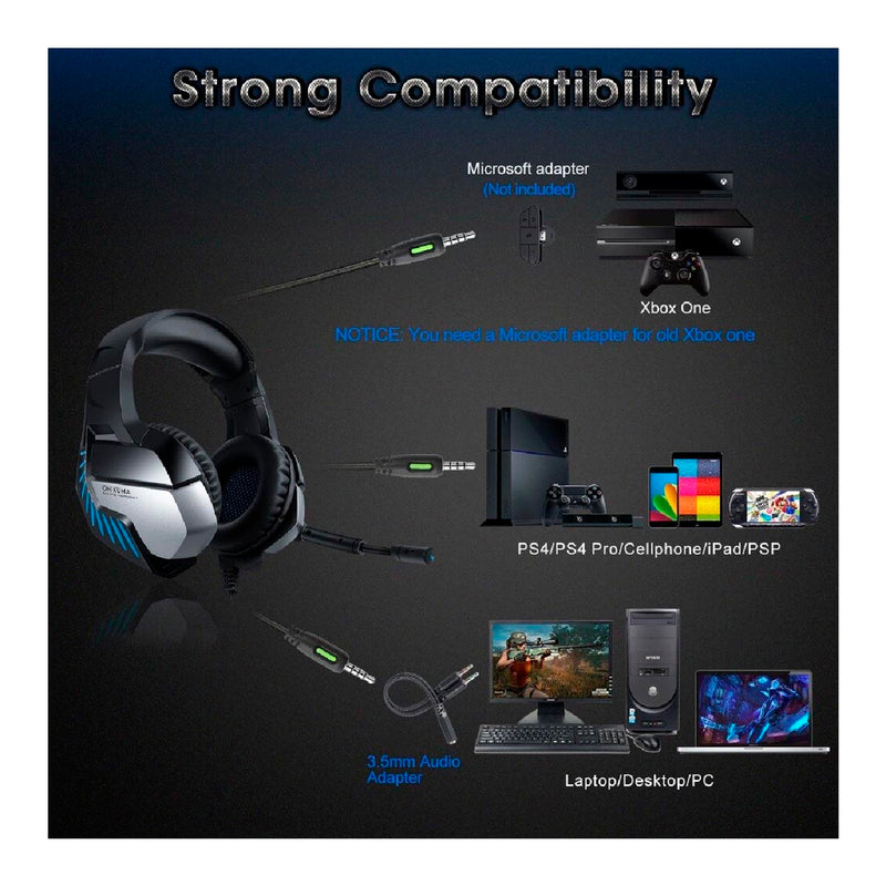 Audifono diadema cascos gamer pro 2 ps4 y xbox one pc laptop AUDIO CENTER