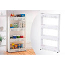 Rack Organizador con Ruedas 4 Niveles 54x13x103cm