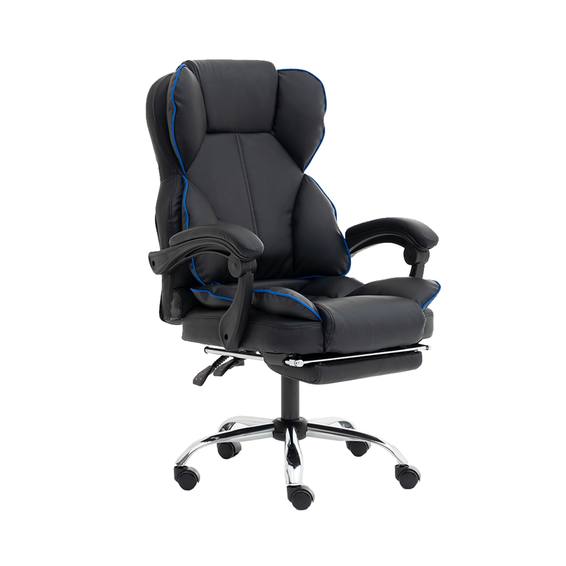 Silla de Oficina Profesional Negro y Azul