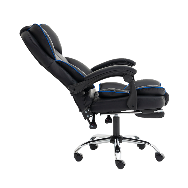 Silla de Oficina Profesional Negro y Azul