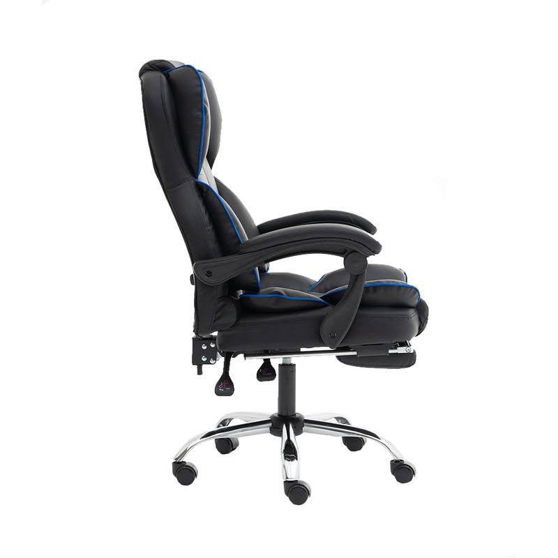 Silla de Oficina Profesional Negro y Azul