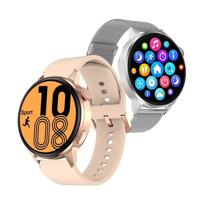 Reloj inteligente Smartwatch DT4+ plateado metal